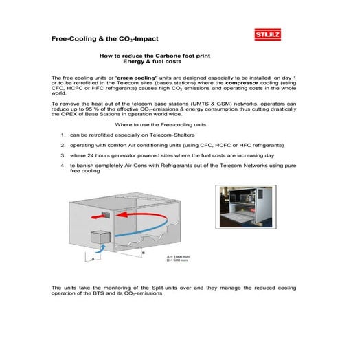 Case study on free cooling & climate benefits 