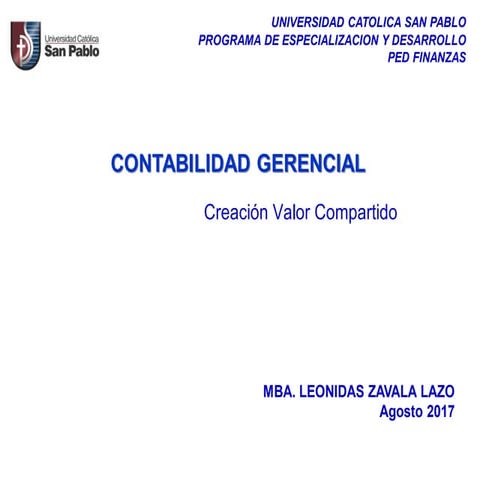 Creacion de Valor Compartido