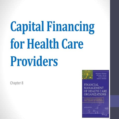 Chapter 8: Capital Financing for Health Care Providers