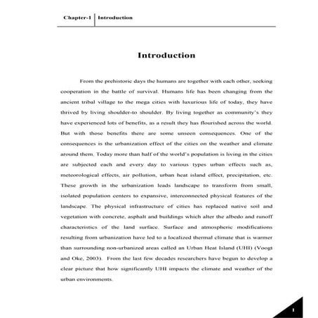 urban heat island effect