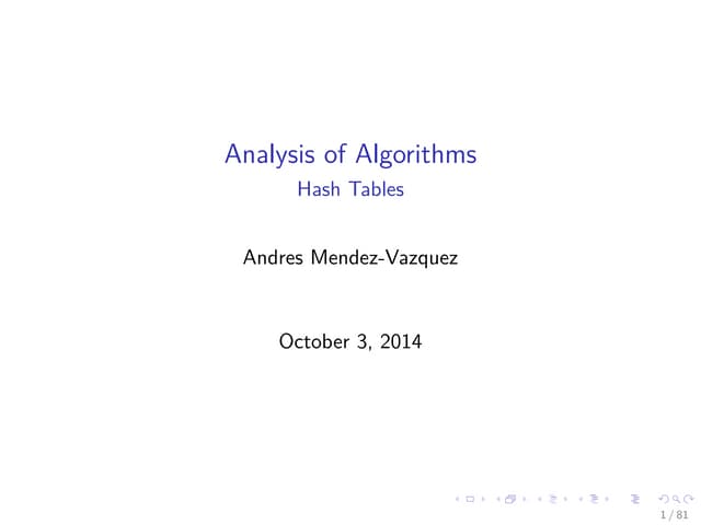 08 Hash Tables