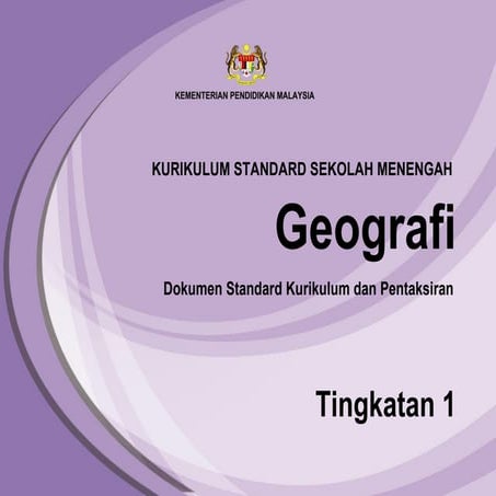 08 DSKP KSSM Tingkatan 1 Geografi | PDF