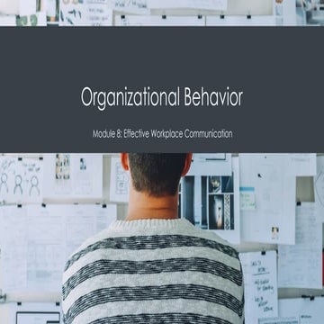 Communication For Work Purposes Workplace Communication | PPTX
