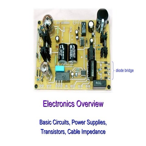 08_electronics.pptBasic Circuits, Power Supplies, Transistors, Cable Impedance
