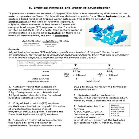 08 Empirical Crystallisation