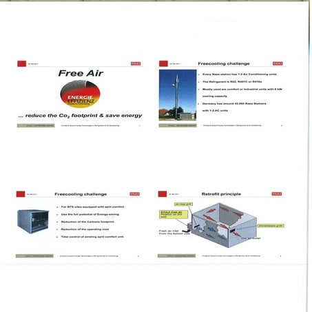 Examples of free cooling systems  