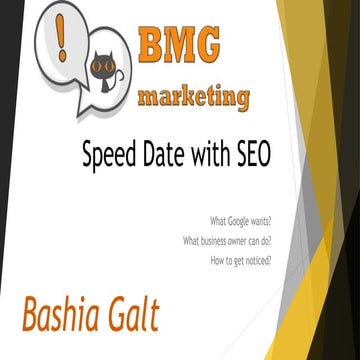 Speed Date with SEO