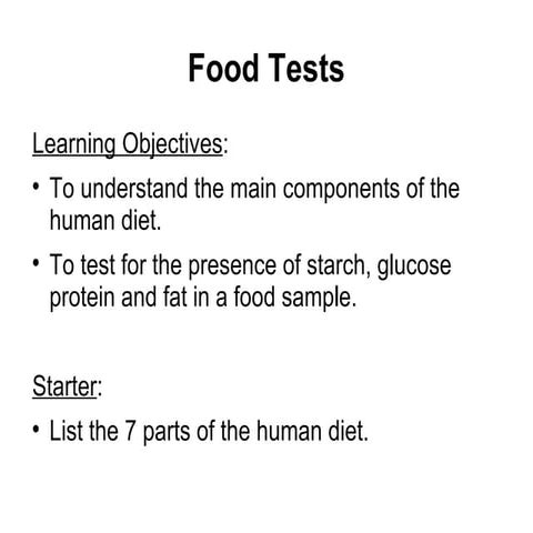Y7 Life 08 food tests