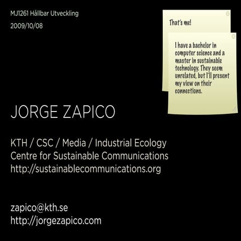 Sustainable Communication