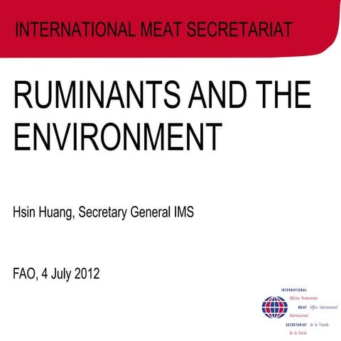 Ruminants and the environment