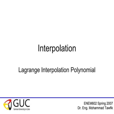 08 interpolation   lagrange