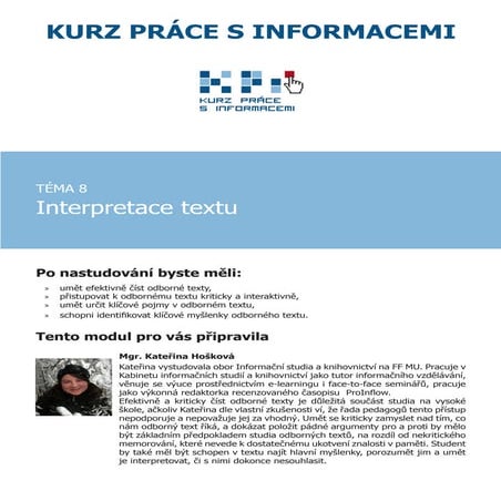Interpretace textu
