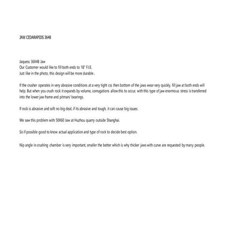 08 jaw cedarapids 3648