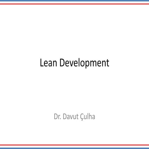 Lean Development