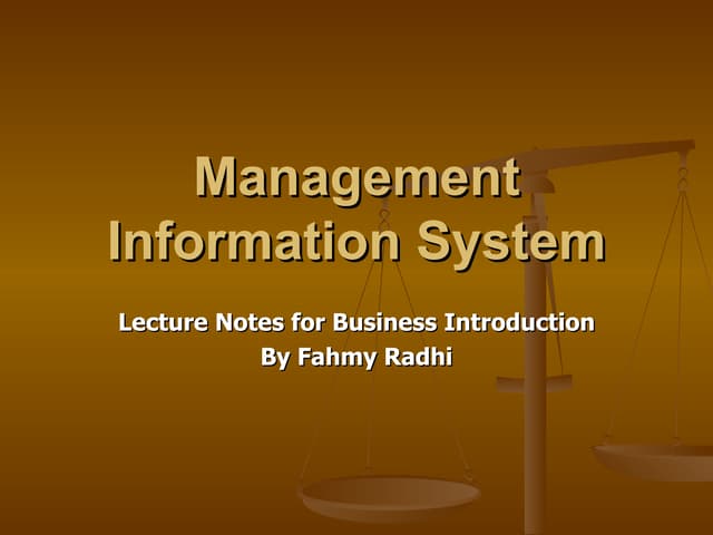 08-Management Information System