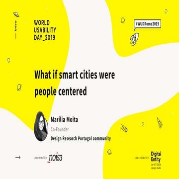 Marilia Moita - What if smart cities were people centered