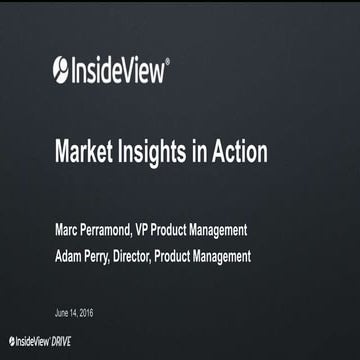 InsideView Market Insights in action - InsideView Drive
