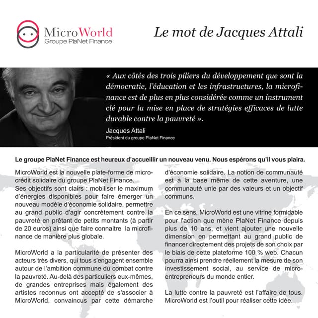 MicroWorld, une plate-forme innovante et efficace, entourée d’experts