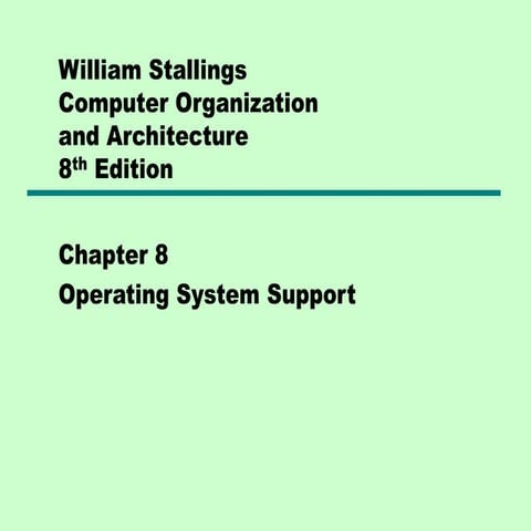 08 operating system support | PPT | Operating Systems | Computer ...