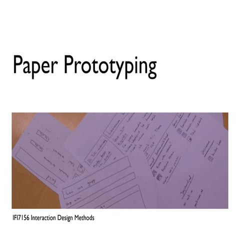 Paper Prototyping