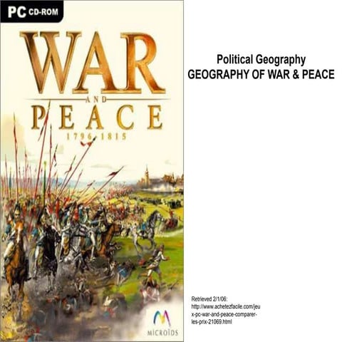 Geography of peace & war 2016_09_13 | PPTX