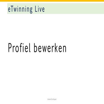 08 profiel bijwerken