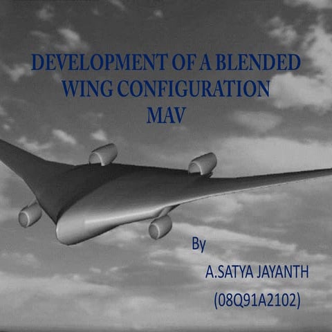 Aerodynamic Study of Blended Wing Body | PDF