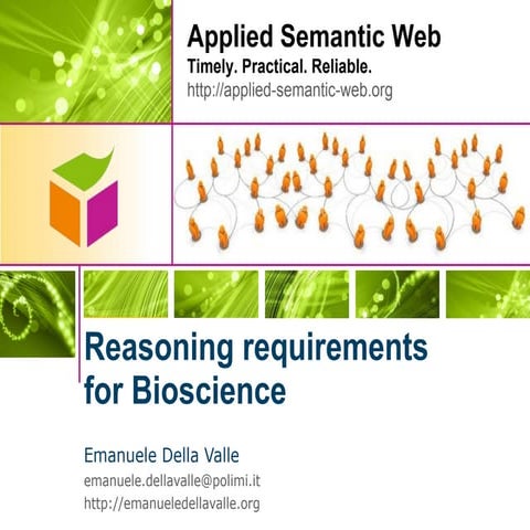 Reasoning Requirements for Bioscience
