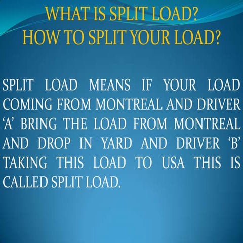 08 Split Load