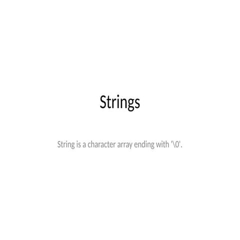 Comprehensive Guide to Strings in C Programming: Declaration, Functions ...