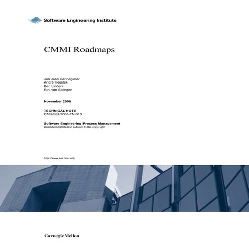 CMMI Roadmaps, Jan Jaap Cannegieter, Andre Heijstek, Ben Linders, Rini can Solingen
