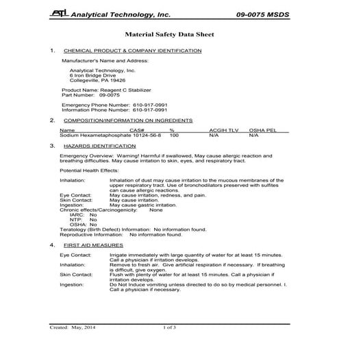 Silica Gel Blue MSDS | PDF