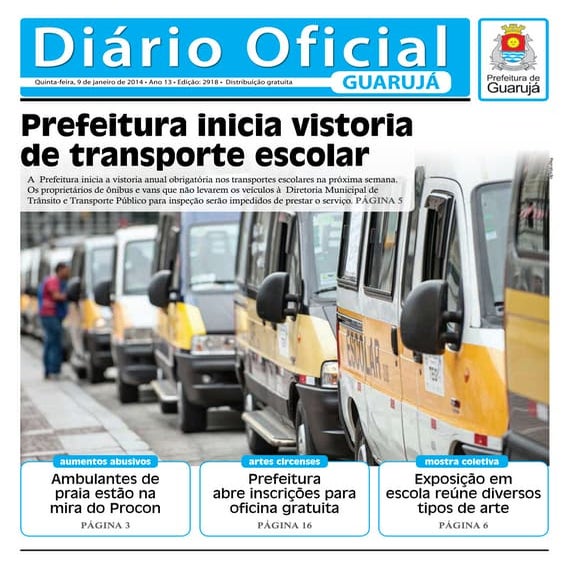 Diário Oficial do Dia - 09/01/2014