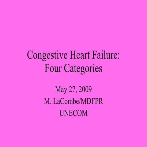 Four Causes of CHF  09