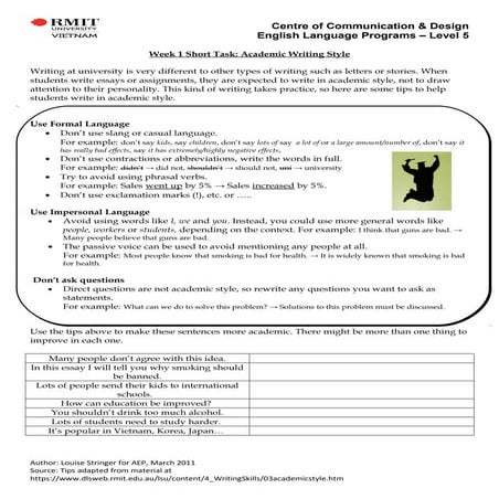 09. wk 1a short task academic style answers