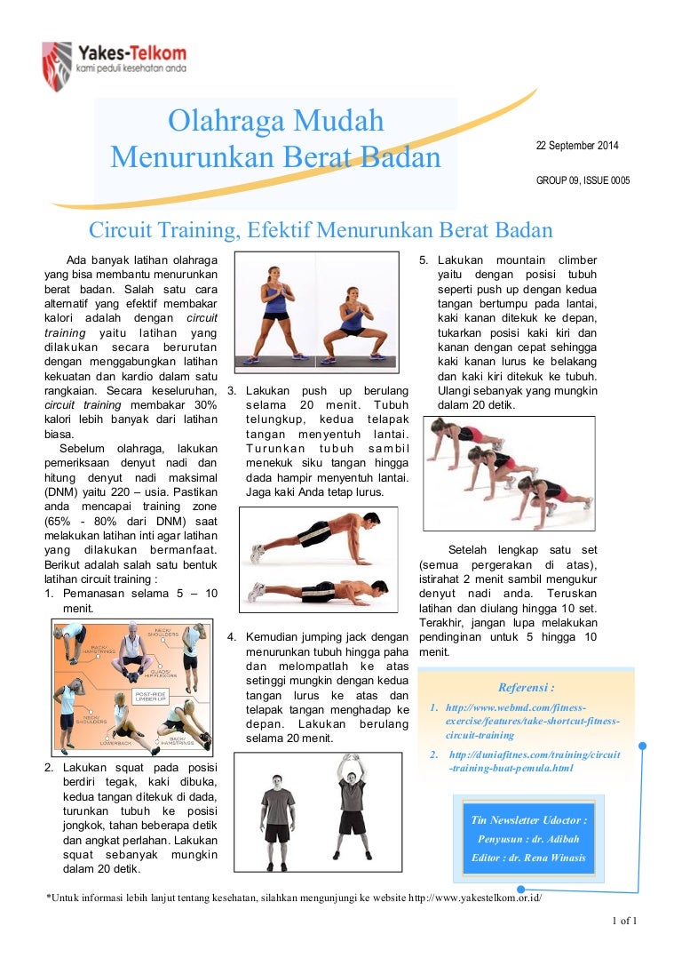 Olahraga menurunkan berat badan