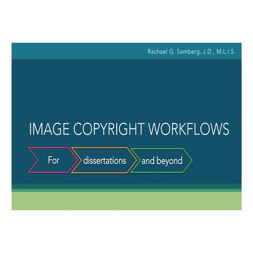 Image Copyright Workflows for the Dissertation and Beyond