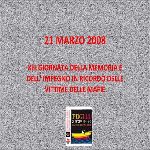 09 - Giornata Vittime di Mafia - Marzo 21