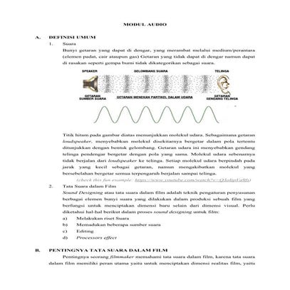Bahan Ajar Modul Audio Kelas Sinematografi