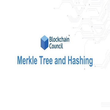 09. Merkle Tree and Hashing lk dj nf ksk