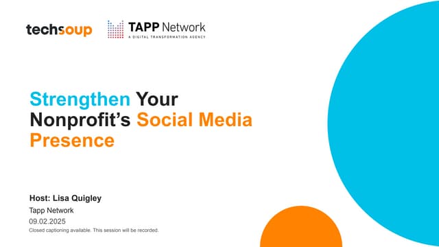 Strenghten Your Nonprofit's Social Media Presence_ Best Practices + New TechSoup Services.pdf
