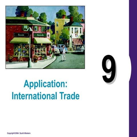 applications intenational trade