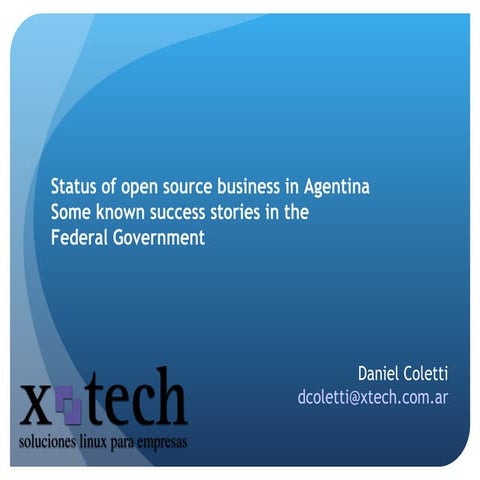  ePractice workshop on Open Source Software, 7 April 2011 - Daniel Coletti