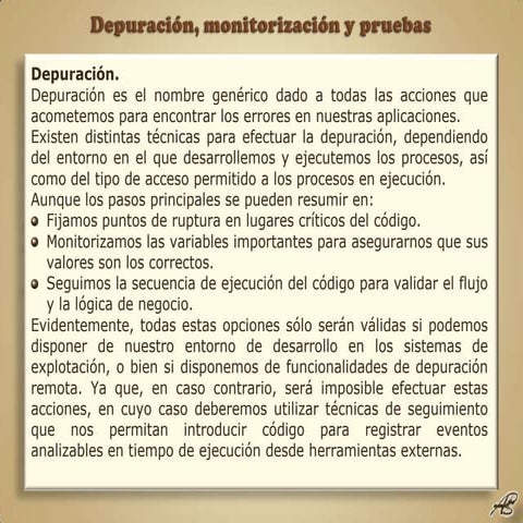 Framework .NET 3.5 09 Depuración, monitorización y pruebas