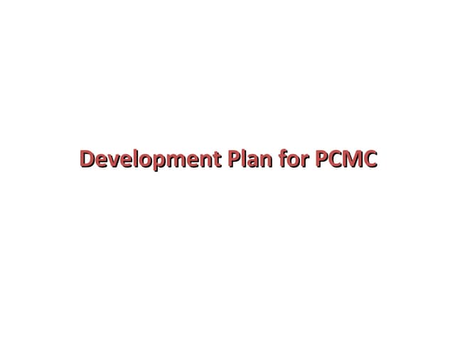 09. Development Plan For Pcmc