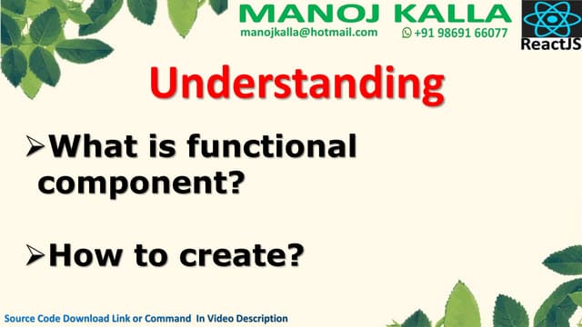 what is functional component