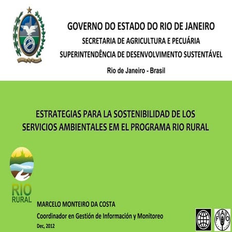 Estrategias para la sostenibilidad de los servicios ambientales en el program...