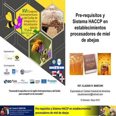 Pre-requisitos y sistema haccp