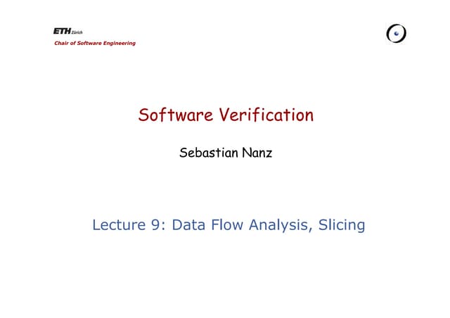 program analysis slicing forward and backward