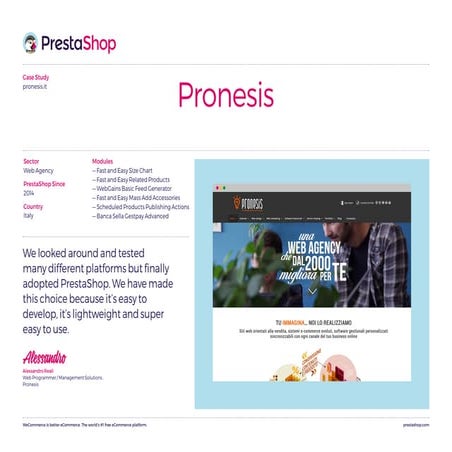 Case Study - Pronesis